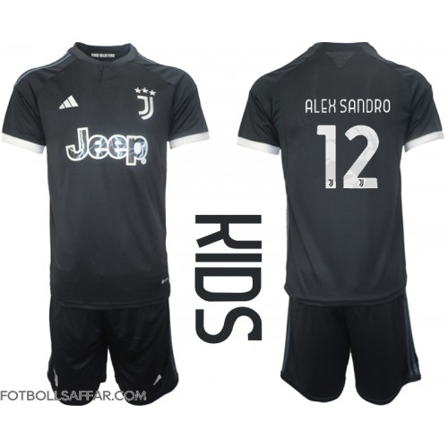 Juventus Alex Sandro #12 Tredje Dräkt Barn 2023-24 Kortärmad (+ Korta byxor)